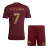 Maillot de Supporter AS Roma Pellegrini 7 Domicile 2024-25 Pour Enfant